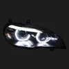 Для BMW X5 E70 светодиодные фары 2007-2013 DRL дневные ходовые огни динамический стример указатель поворота дальний свет линзы проектора «ангельские глазки» передняя лампа