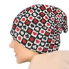 Bérets poker quatre costumes chapeaux de mode rouge Bonnet Bonnet Hipster Skullies Bons de bonnet Chasse Men de femmes