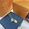 2022 Pendant gold love bag Necklace Fashion Plated letter simple titanium alloy Valentine's Day Couple Necklace Jewelry Weddi2481