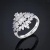 Collier Boucles d'oreilles Ensemble 2023 Design CZ Zircon Bridal Jewelry for Women Wedding Party 4pcs Bracelet Ring Accessories