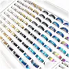 Band anneaux mode 100pcs / lot anneau de spinner en acier inoxydable Tourn le groupe charme de style mixte inquiet Discompression de la lune Love Love Dh8eg