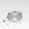 Plates R2JC Pizza Pan Stainless Steel Tray With Handle Cake Dish Kitchen