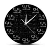 Periodiek systeem met elementen chemie wandklok chemische formules als tijdaantallen muur horloge chemische wetenschap muur kunst decor y20017798412