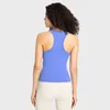 Aktywne koszule Kobiety zbiornik fitness Logo nylon Slim Sleevless Joga Yoga Oddychana miękka sportowa tee kamizelka siłowni żeńskie ubrania treningowe plus rozmiar