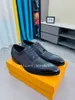 Designer Hommes Robe Chaussures Mocassins Classique Oxford Chaussures De Luxe Bas Top Noir Marron Imprimé En Cuir Plat Chaussures D'affaires Mode Conduite Chaussure Chaussures De Mariage Avec Boîte