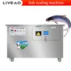 Máquina de remoção de escama de peixe em aço inoxidável, limpador elétrico automático de escama de peixe