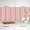 Wodecor Brick Style Wallpaper Selfadhesive Pink Wall Stickers Waterproof 3D Tiles Stick On Backsplash 1212 Inch 231220