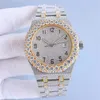 AP Diamantes artesanais assistir Mens Designer Mecânico Automático Relógios 42mm com Aço Longo de Diamante 904L Sapphire Women Womistwatches Montre de Luxe