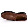 Auflistete bequeme Herren lässige Schuhe aus Slastern Männerqualität Leder Flats Moccasins Big Size 231221