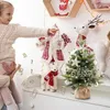 ديكورات عيد الميلاد شجرة الدوران مربع الموسيقى LED LED LED Shining Toys هدية إبداعية للأطفال الأولاد والبنات