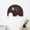 Relógios de parede Elefante Relógio de madeira para criativo animal escritório dormitório decoração aniversário gif