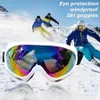 Occhiali da sci polarizzati con montatura grande 1pc per uomo e donna Antivento Protezione UV anti-neve Anti Fog Snowboard Outdoo 231221