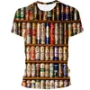 Men's T Shirts 2023 Summer T-shirt Beer Men/women 3d Printed Oversized Casual Harajuku Style Short Sleeve Top Street Wear