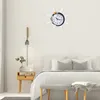 Настенные часы Средиземноморские часы с веревочным декором, тикающим, бесшумным украшением (случайный цвет)