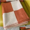 Lettre couverture imitation en cachemire Écharpe en laine douce châle portable canapé à plaid chaud en tricot tricot à coups de serviette cape rose drop délivre dhto