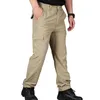 Casual herenbroek Zomer Meerdere zakken Cargo Sneldrogende dunne broek Outdoor Wandelen Workout Ademende lange broek 231220