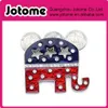 Grand Old Party GOP Symbol Patriotic Elephant Brooch Pin241L