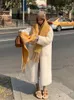 Kvinnors päls kvinnor vinter i mitten längd faux kappa koreanska mode förtjockar långa rockar eleganta pälsjackor högkvalitativ plysch