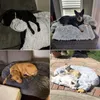 Plush Dog Sofa Bed Washable Calming Dog Beds for Large Dogs Cushion Pet Kennel Mat Winter Warm Cat Bed Blanket Drop 231221