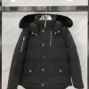 Classique canadien Mooses hommes doudoune ciseaux signe 06 Style extérieur manteau à capuche garder au chaud blanc oie Parker