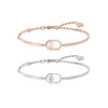 Swarovskis Bracciale Designer Jewelry Women Braccialetti di fascino di alta qualità originale Braccialetti ovali Bracciale Ovalo Bracciale semplice