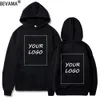 Custom Hoodie Sweatshirts Customize Your Pictures/ Men Women Harajuku Outerwear Streetwear Plus Size Hooded Sweatshirt 231220