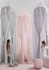 Pure Color Simple Design Kid Baby Bed Canopy Bedcover Mosquito Net High Quality Cotton Bedding Round Dome Tent Household1479499