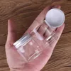 32pcs 50 ml/1,7 Unzen klare leere Versiegelungsglässe Glasflasche mit Aluminium Silber Farbschraube Kappe Versiegelte flüssige Lebensmittel Geschenkbehälter