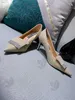 Designer Scarpe eleganti con tacco alto Pelle bovina di alta qualità Fibbia con diamante in acqua Pelle italiana Trapano a punta Décolleté con suola a punta sexy Sandali da sposa