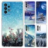 Casos de telefone celular Snow Snow Feliz Natal Casca de telefone para Samsung Galaxy A21S A32 A71 A22 5G A11 A13 A51 A12 A41 A31 A52 A72 A73 Soft Bag