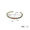 Bracelets à maillons tendance arc-en-ciel coloré ombré CZ pavé pour femmes et filles, bijoux plaqués or