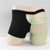 Underbyxor Sexiga herrar Ice Silk Boxers Bugle Pouch Hollow Patchwork Low Rise Underwear Breattable Cool Shorts Side Bandage Out Briefs