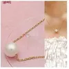 Choker Accessory Classic Long Pearl Necklace With Lock Collar Chain Trendy Versatile Simple