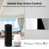 Stecker 1/2/3/4gang Tuya WiFi Smart Touch Switch EU Home Light Wall Taste Smart Life Neutral Draht für Alexa Google Home Assistent Alice