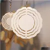 Sublimatie Blanks Groothandel Sublimatie Blank Wind Spinner Klein formaat Bloemvorm Spinners voor bomen Gardon Decoratie Drop Delivery Dhbqe