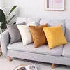 45x45cm Solid Color Luxury Velvet Throw Pillow Case Sofa Car Seat Back Lumbar Cushion Cover Home Decor Bed Soft Pillowcase 231221