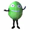 Newest Big Green Lemon Mascot Costume Top quality Carnival Unisex Outfit Christmas Birthday Outdoor Festival Dress Up Promotional Props Holiday Party Dress