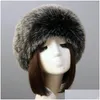 Beanie/Skull Caps Beanie/Skl Ht3452 Fur Hat Women Thick Warm Faux Russian Ushanka Ladies Sklies Beanies Female Winter Hats For Headb Otdbk