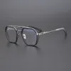 CH Cross Sonnenbrillen Frames Designer Chrome Frauen Frauen hochwertige vielseitige polygonale Brille Rahmen künstlerische Myopie-Brille Herz 2024 Antiblau-Licht EFWP