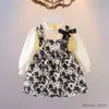 Abiti da ragazza 2023 Autumn Baby Clothes Bambini abiti da ragazza vestiti un pezzo unico