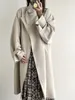 Coupe-vent de style cape longue de style occidental pour femmes, manteau polyvalent décontracté pour étudiantes