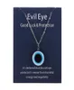 1PC Blue Glass Evil Eye Pendants Halsband för kvinnor Män Turkiet Lucky Necklace Choker smycken Tillbehör5608048