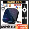 Box HAKO Pro Smart TV Box Android 11 Amlogic S905Y4 4GB 32GB TVBOX Google Certified Support Netflix AV1 Dolby Dual Wifi