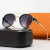2024 Новый дизайнерский способный металлический овальный маленькие солнцезащитные очки для мужчин и женщин дикая открытая уличная фотография солнцезащитные очки для водителей деловые солнцезащитные очки