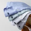 Chemises décontractées pour hommes Chemise à carreaux pour homme à manches longues de haute qualité pur coton doux confort slim fit poche homme robe S-4XL