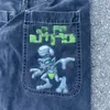 Y2k jeans streetwear stora fickor överdimensionerade byxor hip hop brev grafiska baggy jeans män kvinnor harajuku hög midja bredbyxor 231220