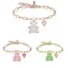 Swarovskis Bracelet Designer Women Original Quality Charm Bracelets Cute Teddy Bear Bracelet Romantic Bracelet Girl