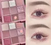 9 colori glitter palette di ombretti perlescente opaco colore terra ombretti acrilici impermeabili trucco coreano cosmetici 231220