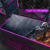 Mauspads Handgelenk ruhen große Maus -Pad RGB Witcheres Gamer Keyboard PC Zubehör Mousepad Anime Backlit Mat Desk Protektor XXL Gaming Extended Cutel231221