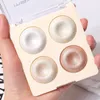 4 color Highlighter Makeup Palette Glitter Eyeshadow Gold Bronze Face Shimmer Illuminate Cosmetics 231220